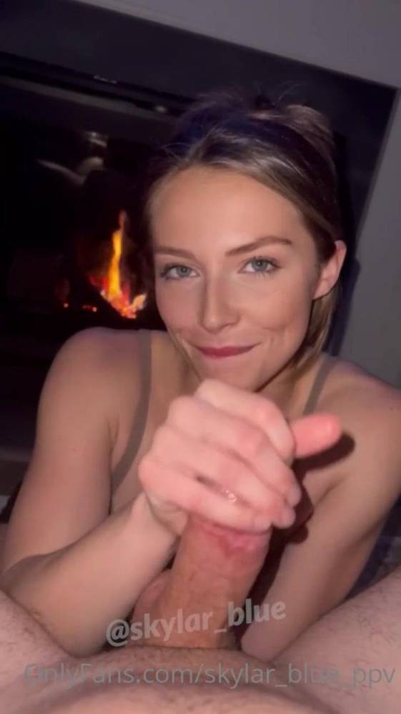 Skylar Blue Blowjob Cumshot Facial POV OnlyFans Video Leaked - #1