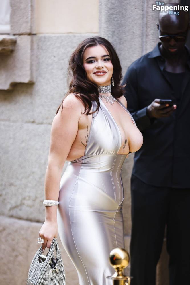 Barbie Ferreira Displays Her Sexy Boobs in Milan (5 Photos) - #1