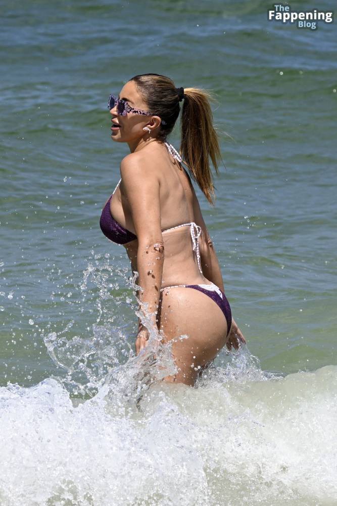 Larsa Pippen Looks Incredible as She Wears a Purple String Bikini on Miami Beach (24 Photos) - #2