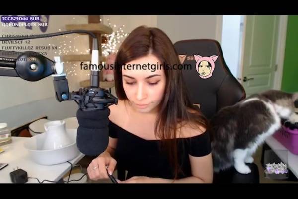 Alinity shows bare ass on stream twitch streamer xxx premium porn videos on girlsabc.com