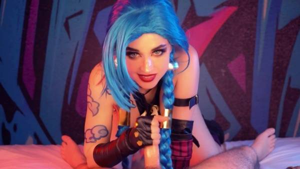 AeryTiefling Jinx Cosplay Porn | Blowjob, Cowgirl and Doggy on girlsabc.com