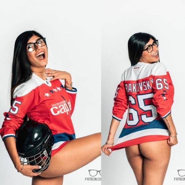 Mia Khalifa Hockey Jersey Sexy Photoshoot Set Leaked - Usa on girlsabc.com