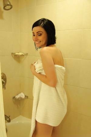 Stunning babe Veruca James exposing her fuckable body in the bath on girlsabc.com