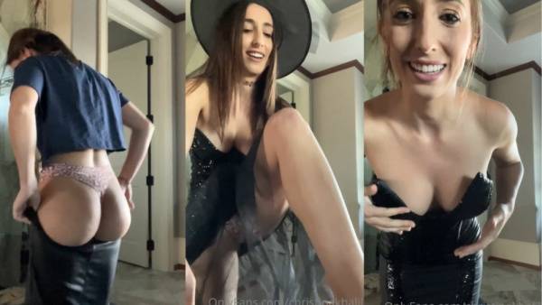 Christina Khalil Sexy Halloween Costume Video Leaked on girlsabc.com