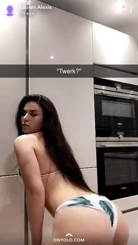 Lauren alexis showing how nice her ass is snapchat leak youtuber xxx premium porn videos on girlsabc.com