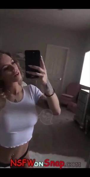 Luna Skye teasing in front of mirror snapchat premium xxx porn videos on girlsabc.com