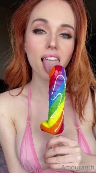 Amouranth Dildo Blowjob Onlyfans Video Leaked on girlsabc.com