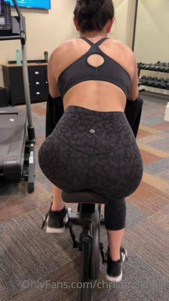 Christina Khalil Gym Ass Leggings Strip Onlyfans Video Leaked on girlsabc.com