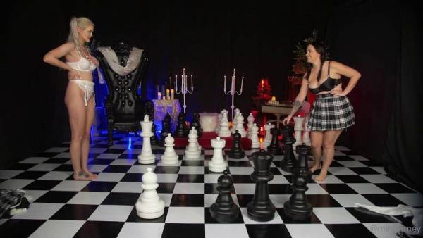 Meg Turney Danielle DeNicola Chess Strip Onlyfans Video Leaked on girlsabc.com