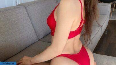 Indiefoxx Red Thong Bikini Onlyfans Set Leaked on girlsabc.com