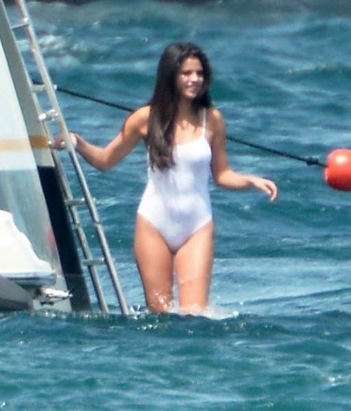 Selena Gomez See-Through One-Piece Set Leaked - Usa on girlsabc.com