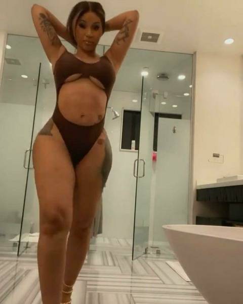 Cardi B Sexy One-Piece Modeling Video Leaked - Usa on girlsabc.com