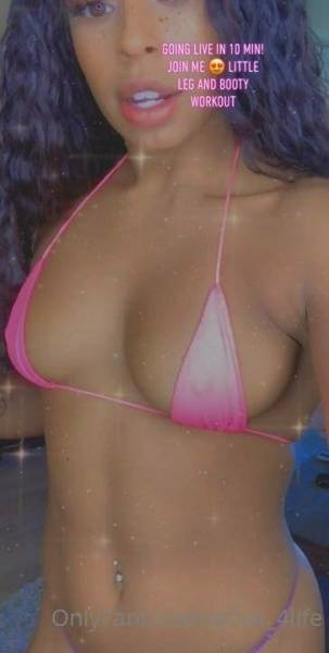 Qimmah Russo G-string Bikini Workout Onlyfans Video Leaked on girlsabc.com