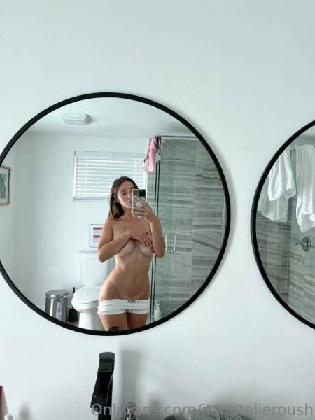 Natalie Roush Nipple Tease Bathroom Selfie Onlyfans Set Leaked on girlsabc.com