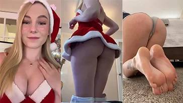 STPeach Christmas Lingerie Sexy Twitch Lisapeachy Video on girlsabc.com