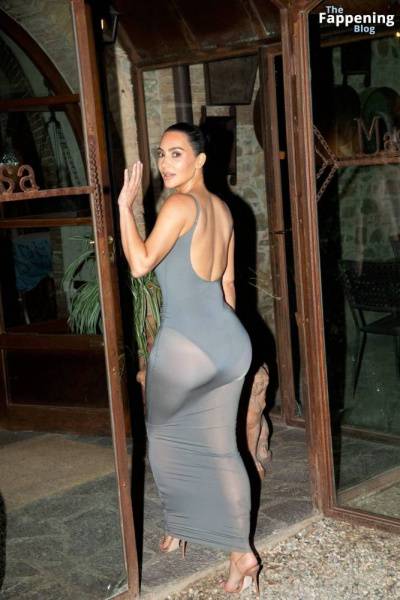 Kim Kardashian Shows Off Her Assets in a Sheer Dress (14 Photos) on girlsabc.com