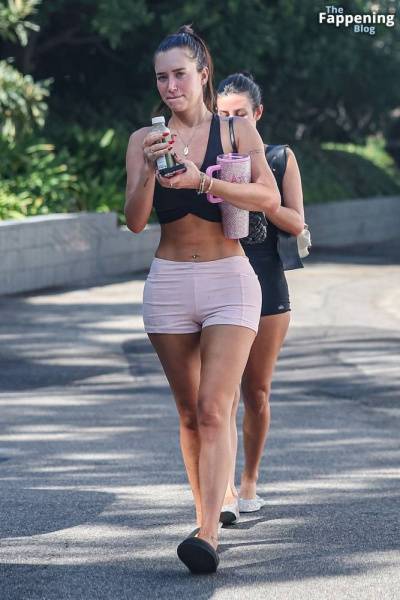 Anastasia Karanikolaou Shows Off Her Sculpted Abs with a Friend in Brentwood (60 Photos) on girlsabc.com