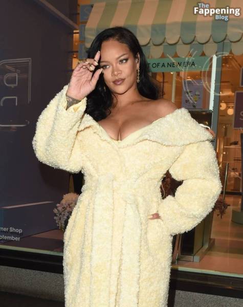 Rihanna Shows Off Nice Cleavage at the Fenty Hair Launch (114 Photos) - Britain on girlsabc.com